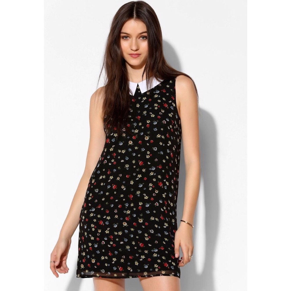 coincidence and chance collared floral dress